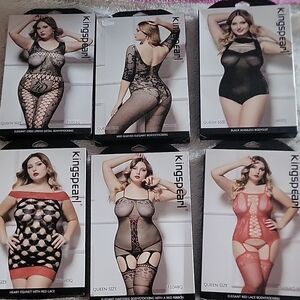 Kingspearl Lingerie Set - Black and Red